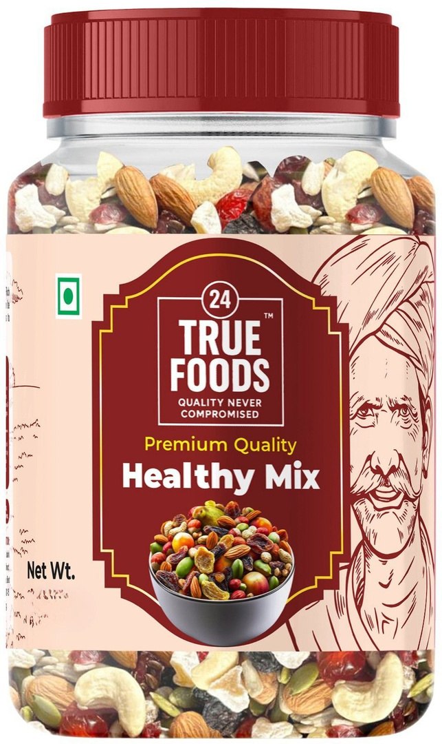 24 True Foods 24 True Foods Healthy Mix Nuts & Seeds Combo | Super Nutritious Food | Dry Fruits Tr