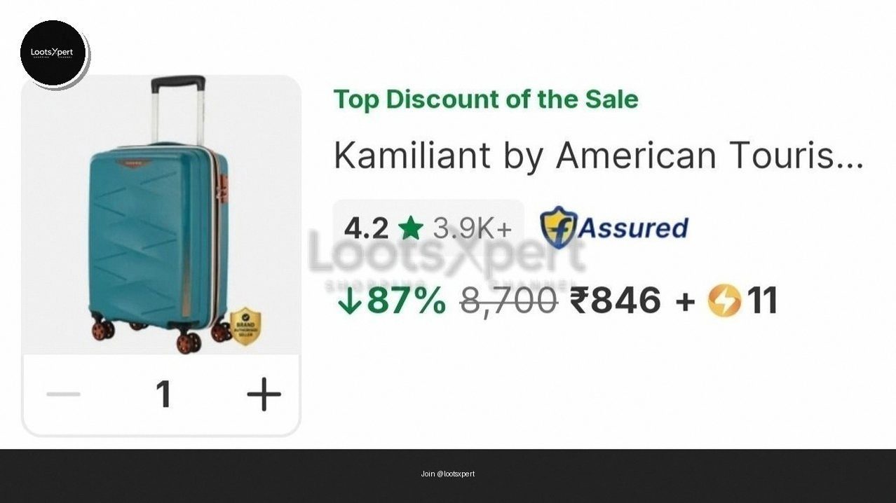Kamiliant by American Tourister Luggage just ₹846 + SC!