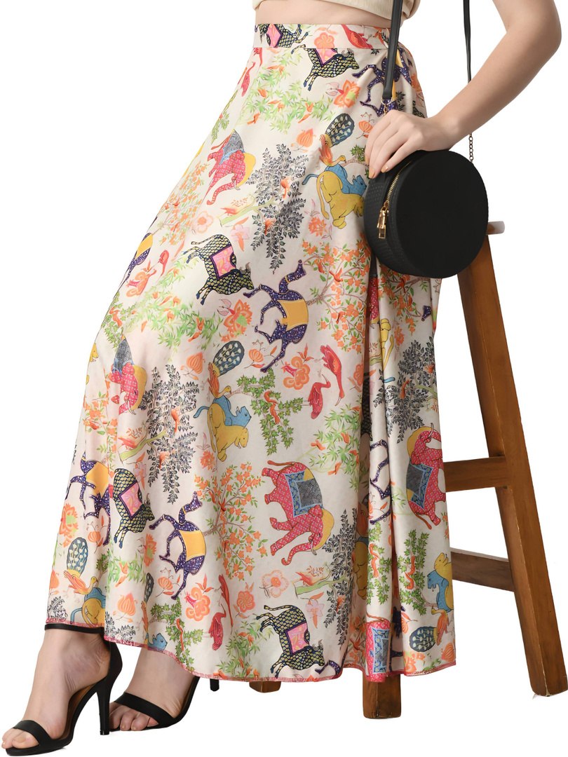 vagisha vagisha Women Printed Flared Multicolor Skirt