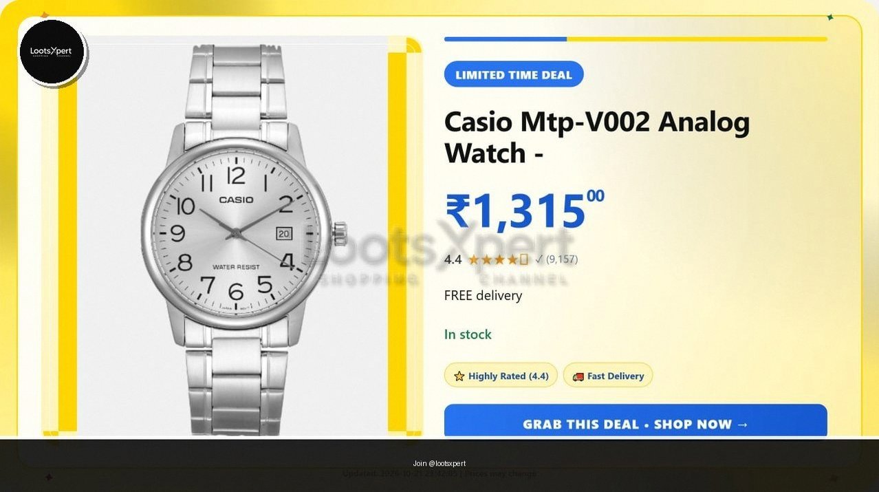 Casio Watch for just ₹1315