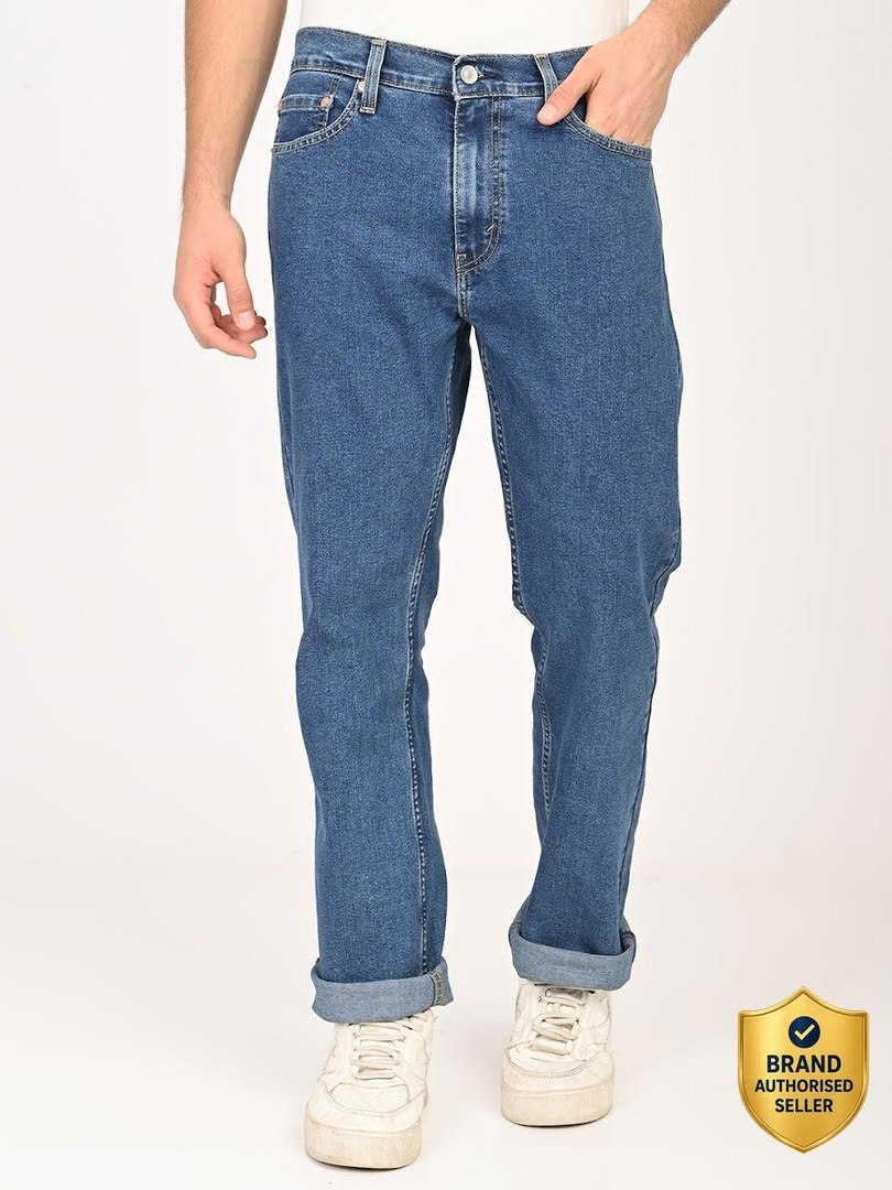 LEVI'S LEVI'S Men Straight Fit Mid Rise Blue Jeans