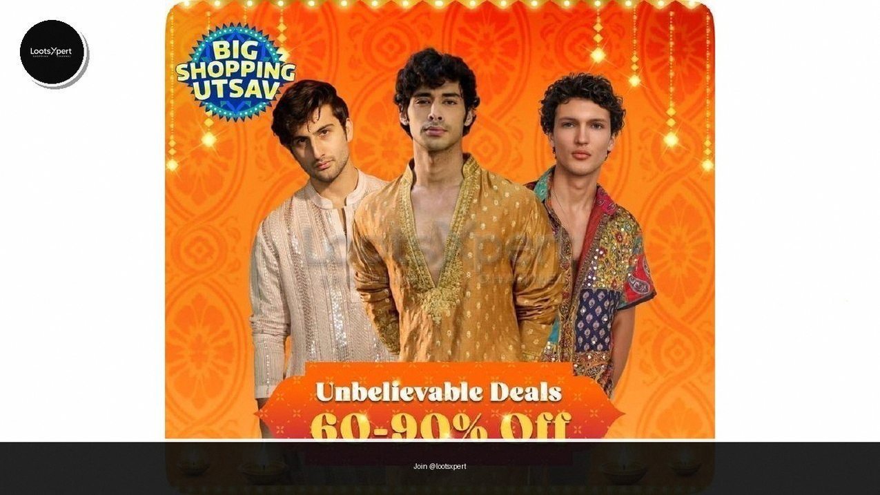 Flipkart: Big Shopping Utsav Upto 90% Off