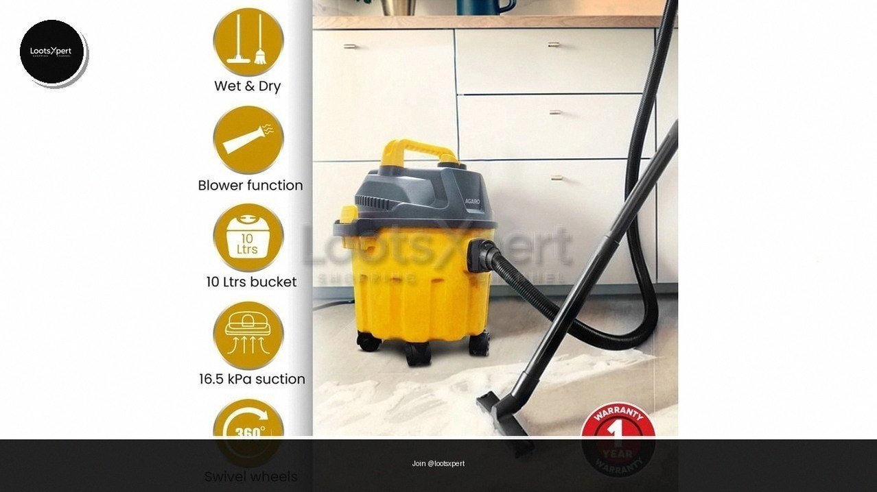 Agaro 1000W Vacuum Cleaner for just Rs.2,399!