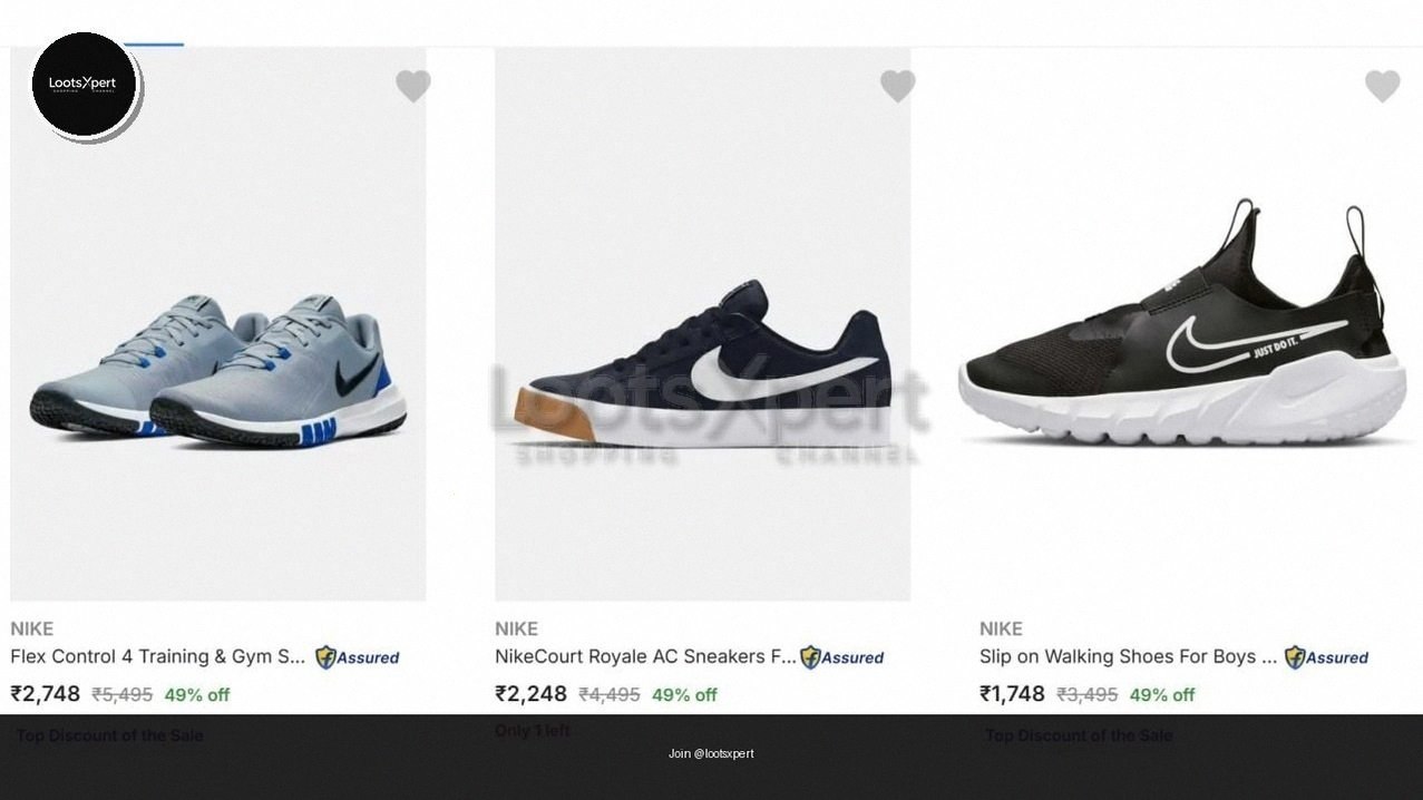 Up to 50% off Nike shoes + extra coupon and bank discount!
