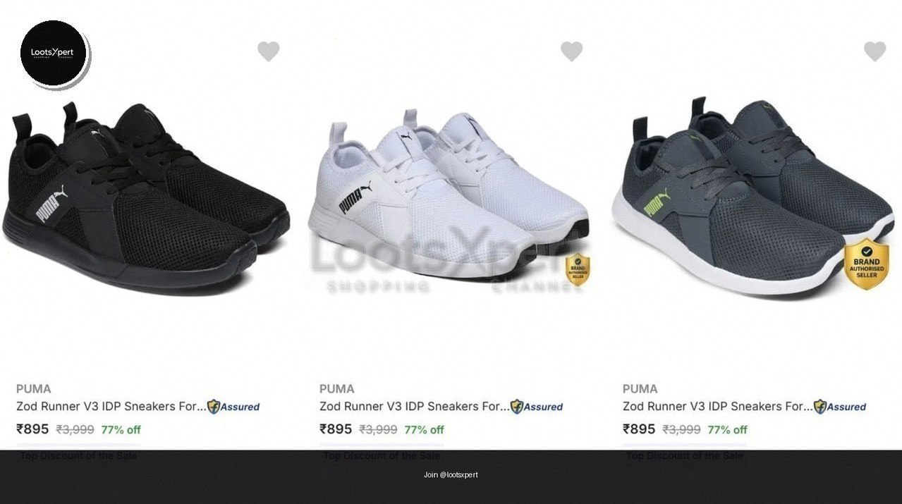 Puma shoes starting at just ₹895!