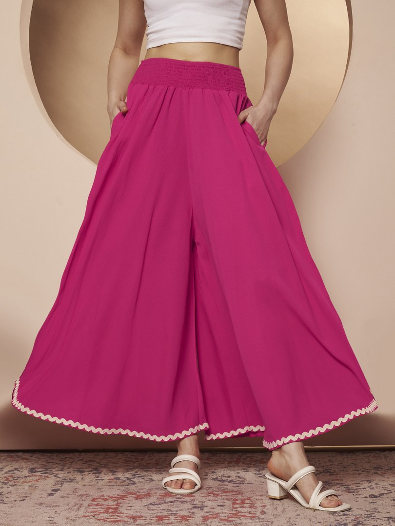 OTABU OTABU Women Embroidered A-line Pink Skirt