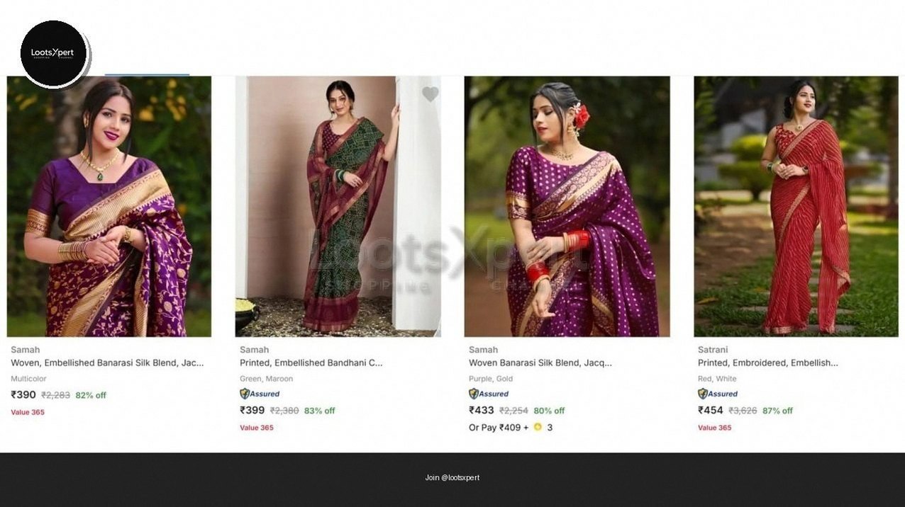 Girls' Banarasi Silk Saree from just ₹390!
