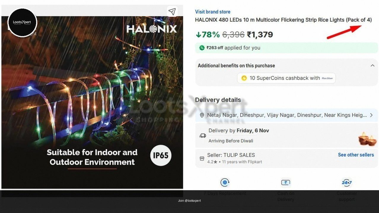 Halonix Loot (10 Mtr x 4 = 40 Mtr) @ ₹1379.