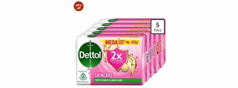 Dettol Skincare Moisturizing Beauty Bathing Soap Bar with Argan Oil (..