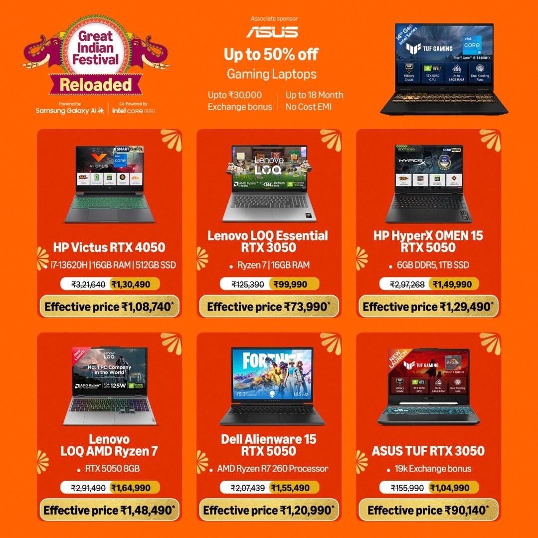 Gaming Laptops Up To 50% Off