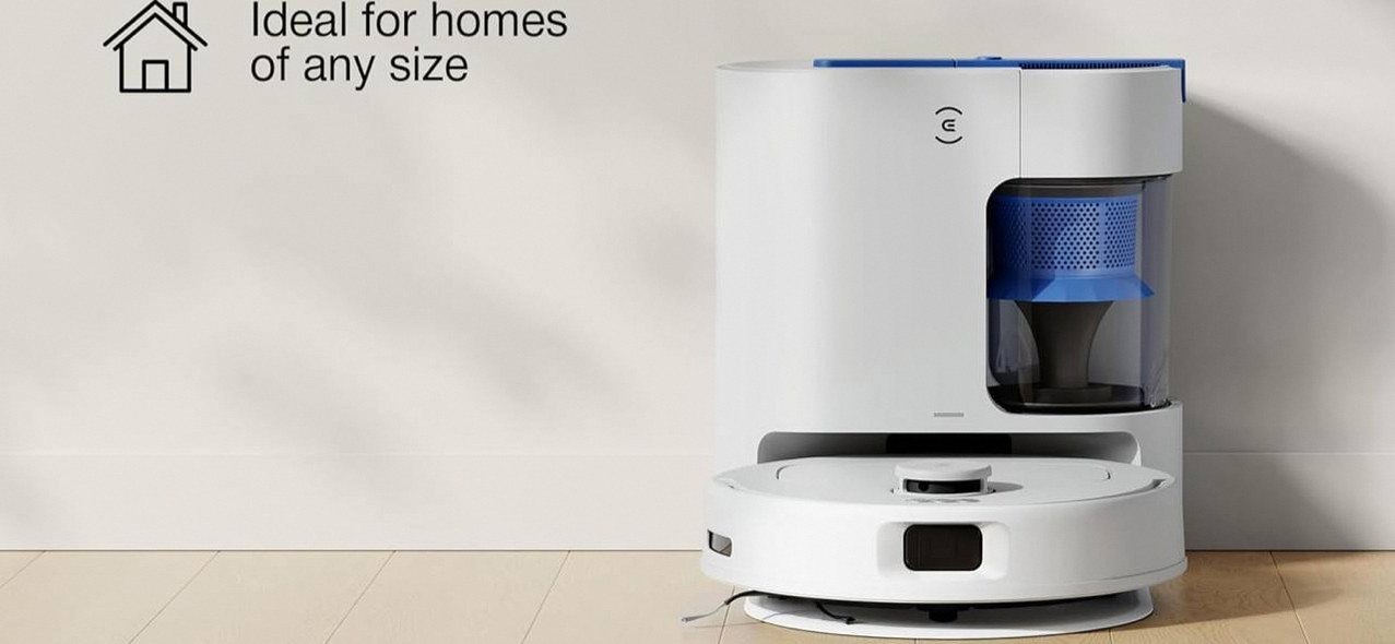 ECOVACS DEEBOT N30 Plus White 2 in 1 Robot Vacuum & Mop, New Launch, Bagless Eco-Friendly