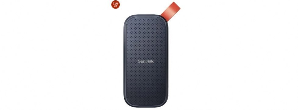 SANDISK 2TB Portable SSD, 800MB/s R, USB 3.2 Gen 2, Rugged SSD