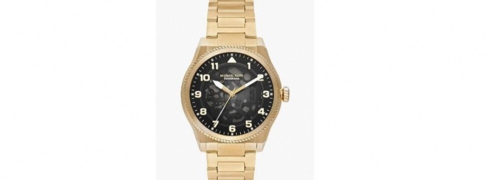 Michael Kors Panorama Gold Automatic Stainless Steel Watch