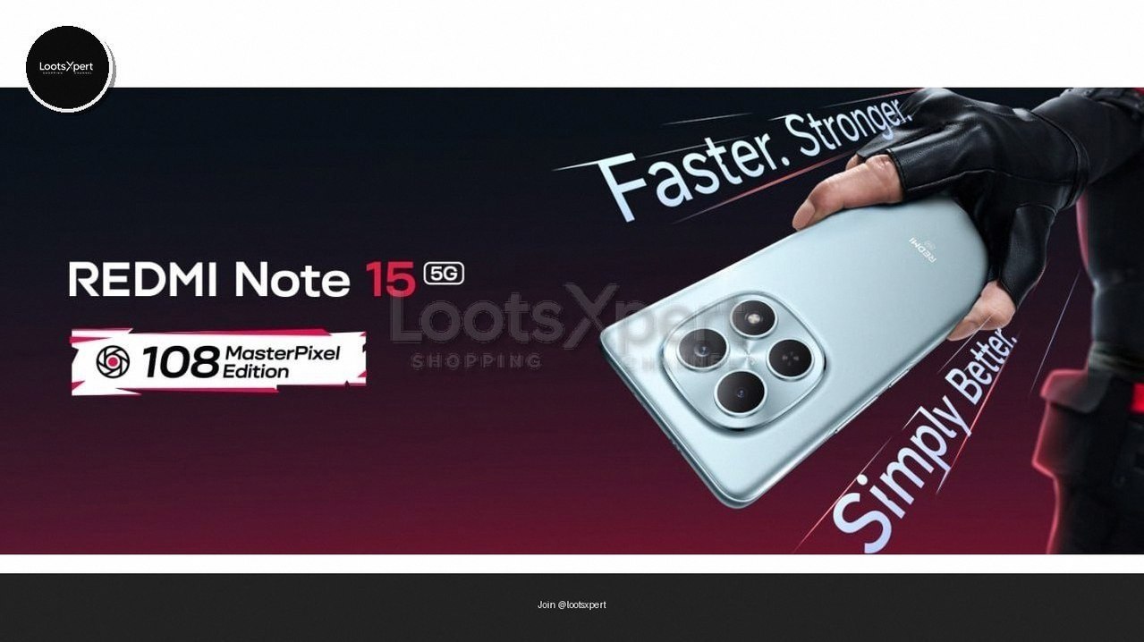 Redmi Note 15 with 8GB RAM and 128gb storage for just ₹25,499