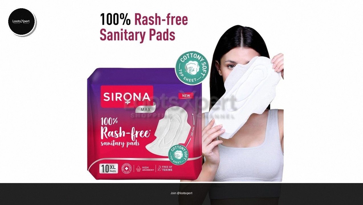Sirona Max Sanitary Pads For Girls @ ₹79
