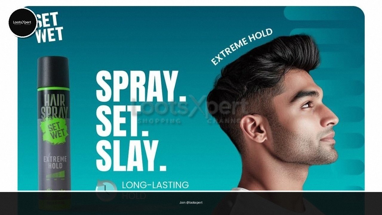 Set Wet Hair Spray 200ml just ₹143! Perfect for keeping hair neat all day.
