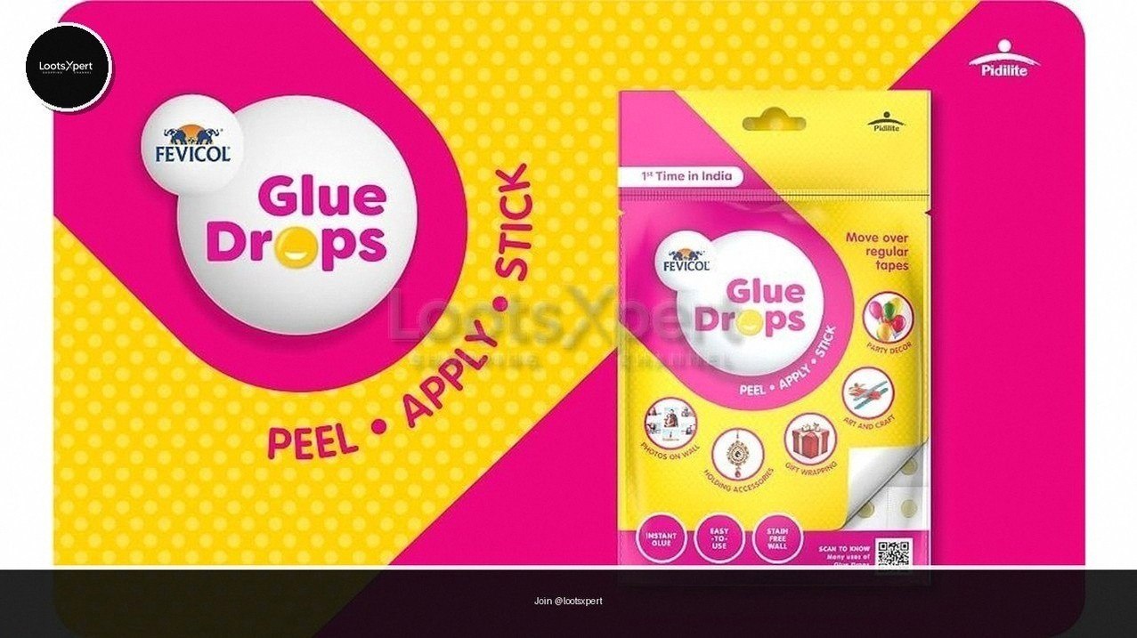Pidilite Fevicol Glue Drops for just ₹59! Perfect for little craft projects.