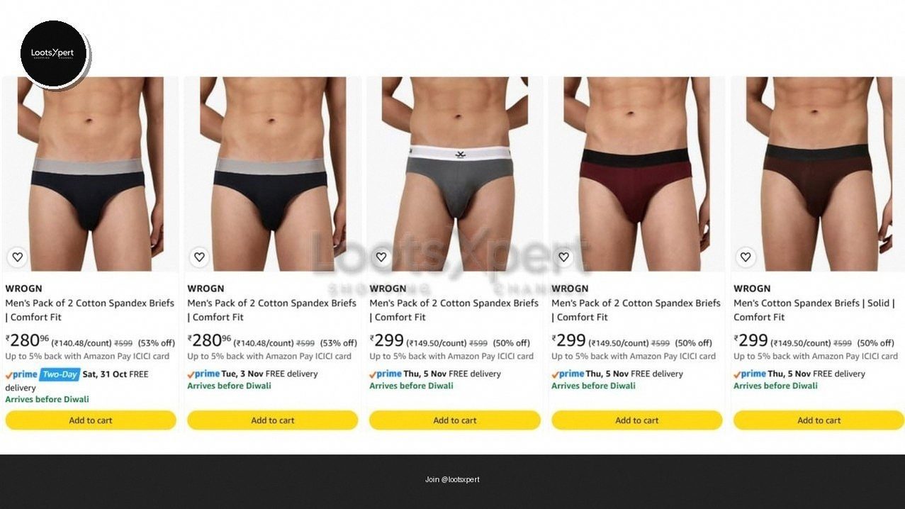 WROGN Boys' Briefs - 2 Pack starting at ₹280