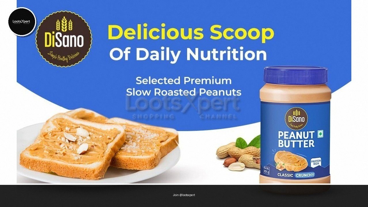 Yummy DiSano Peanut Butter, 924g for Just ₹199!