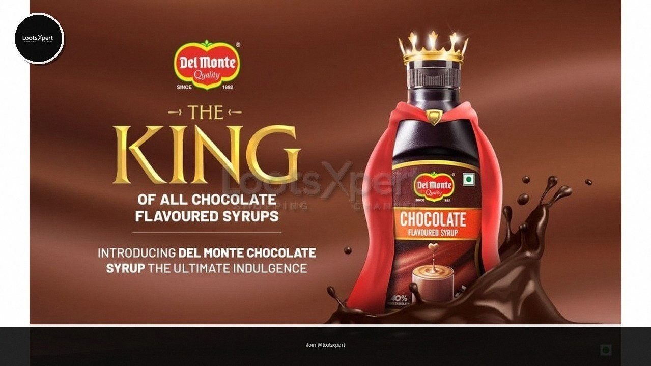 Yummy Del Monte Chocolate Syrup 1.2kg for just ₹225!