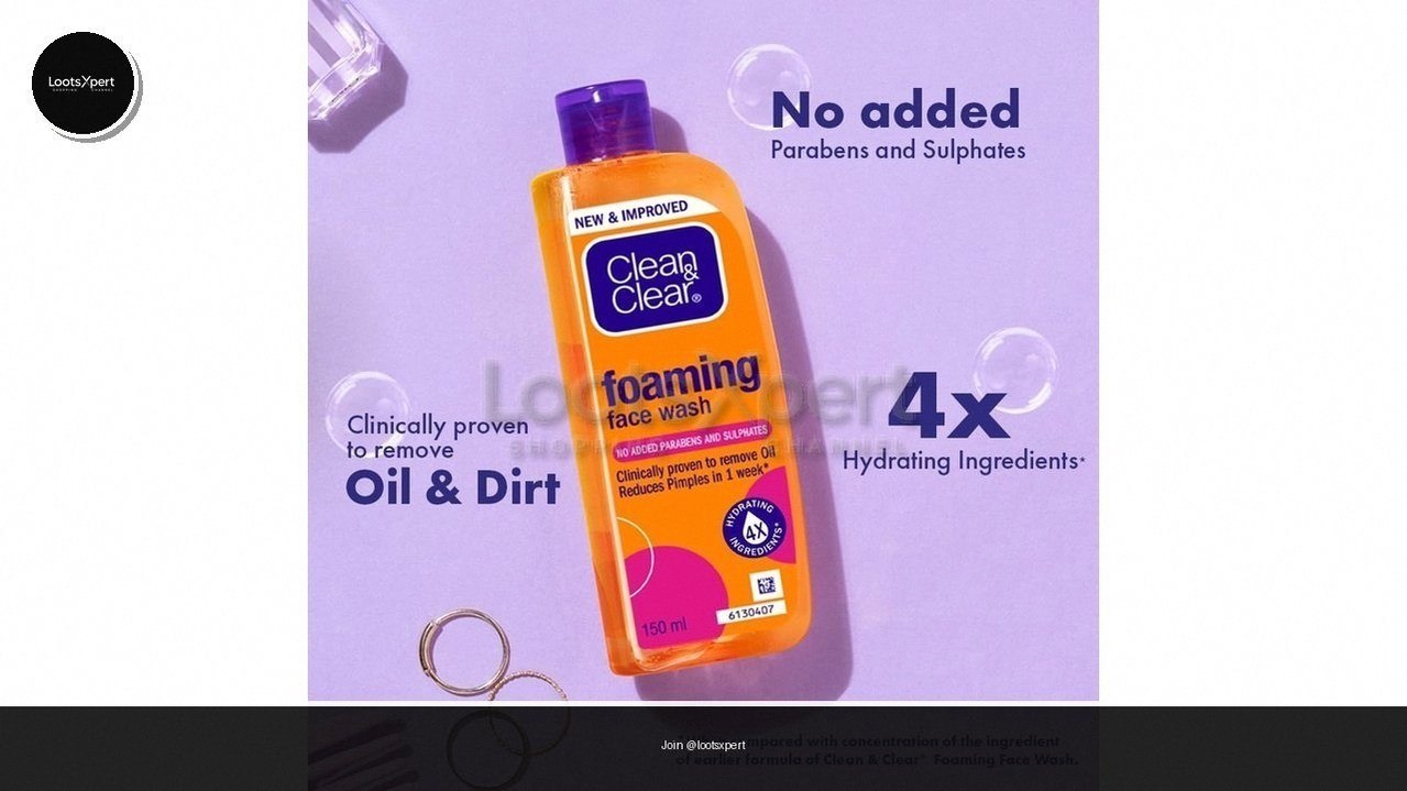 Clean & Clear Foaming Facewash 240ml for just ₹199!