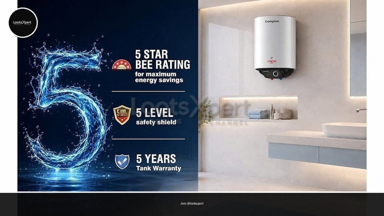 Upto 54% Off On Crompton Water Heaters Starting @ ₹3332.