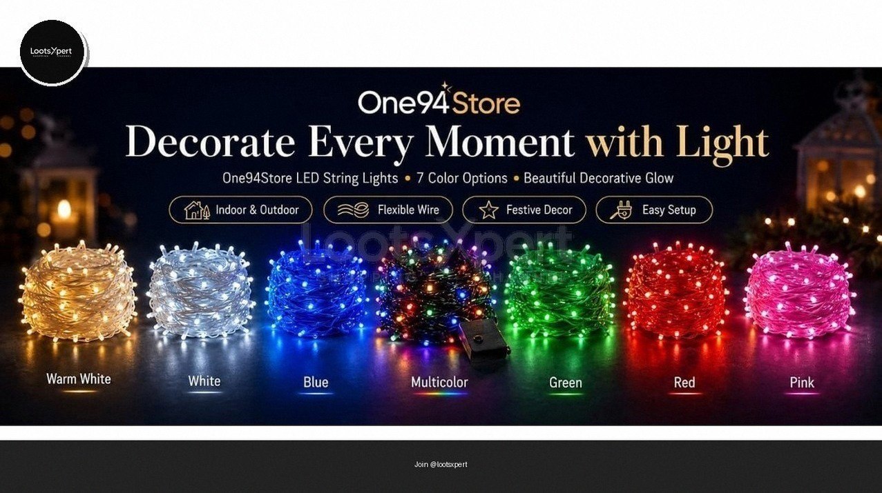 One94Store LED Pixel String Light Pack of 3 @ ₹290
