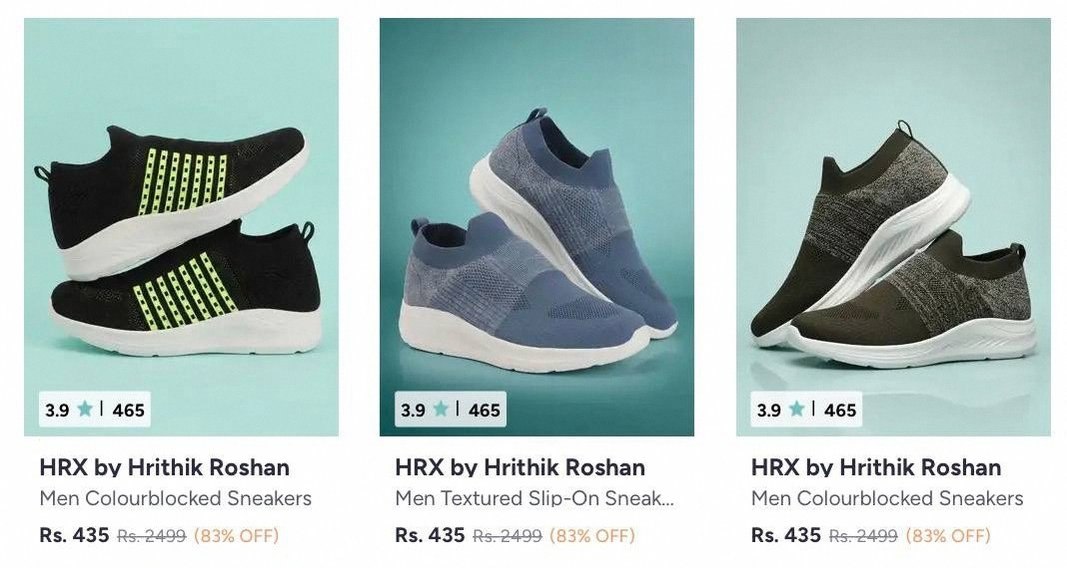 LOOT UPTO 90% OFF : HRX By Hrithik Roshan Shoes