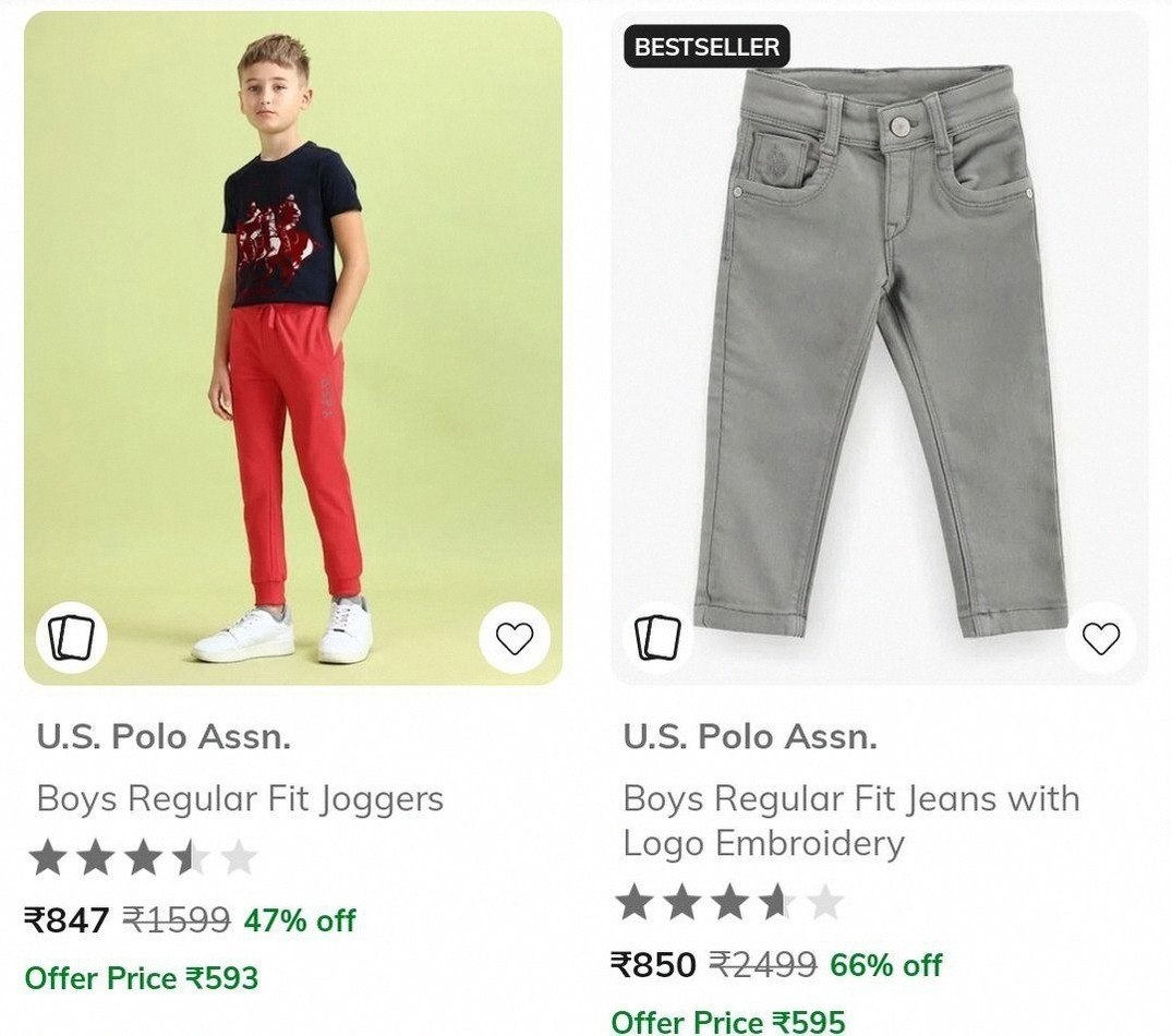 AJIO : Upto 70% Off On Uspa Clothing.