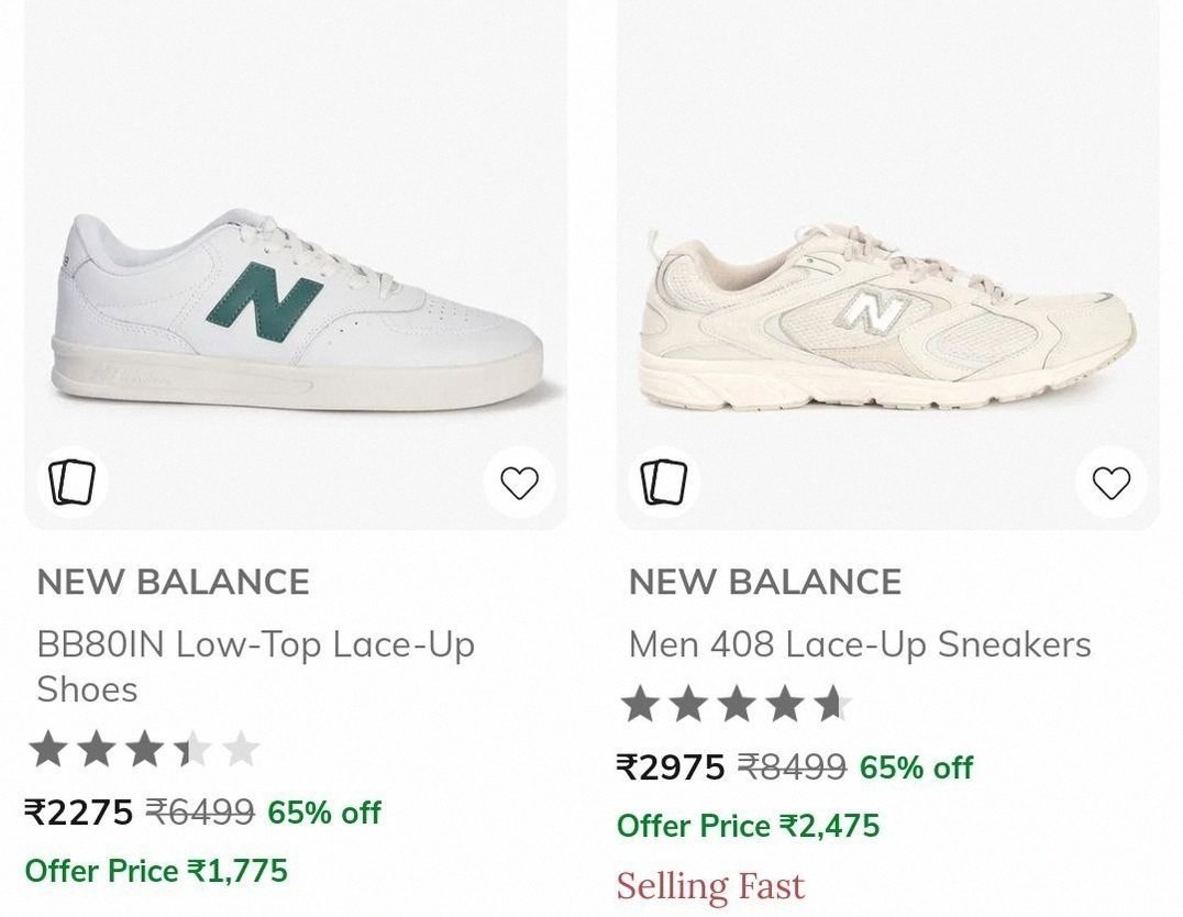 Ajio | Upto 65% Off - New Balance Men's Shoes