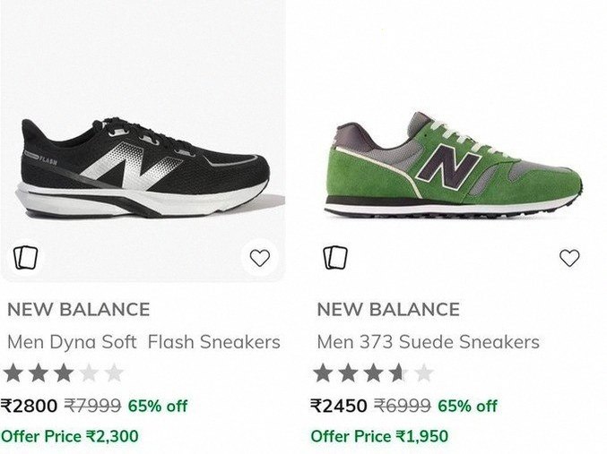 Ajio | Upto 65% Off - New Balance Men's Shoes
