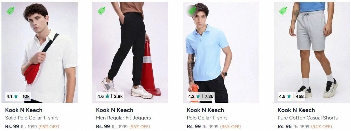 Myntra Loot : 95% Off On Kook N Keech Clothing.