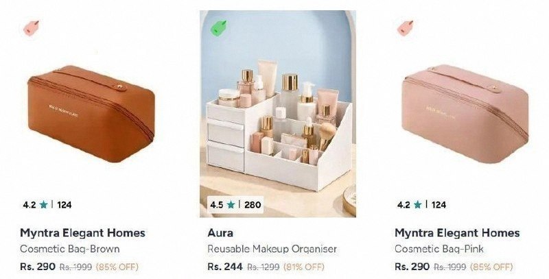 Myntra | Makeup Organizers Starting at 182