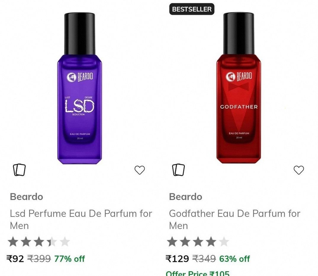 Ajio | Upto 77% Off on Perfumes Starting @ 92