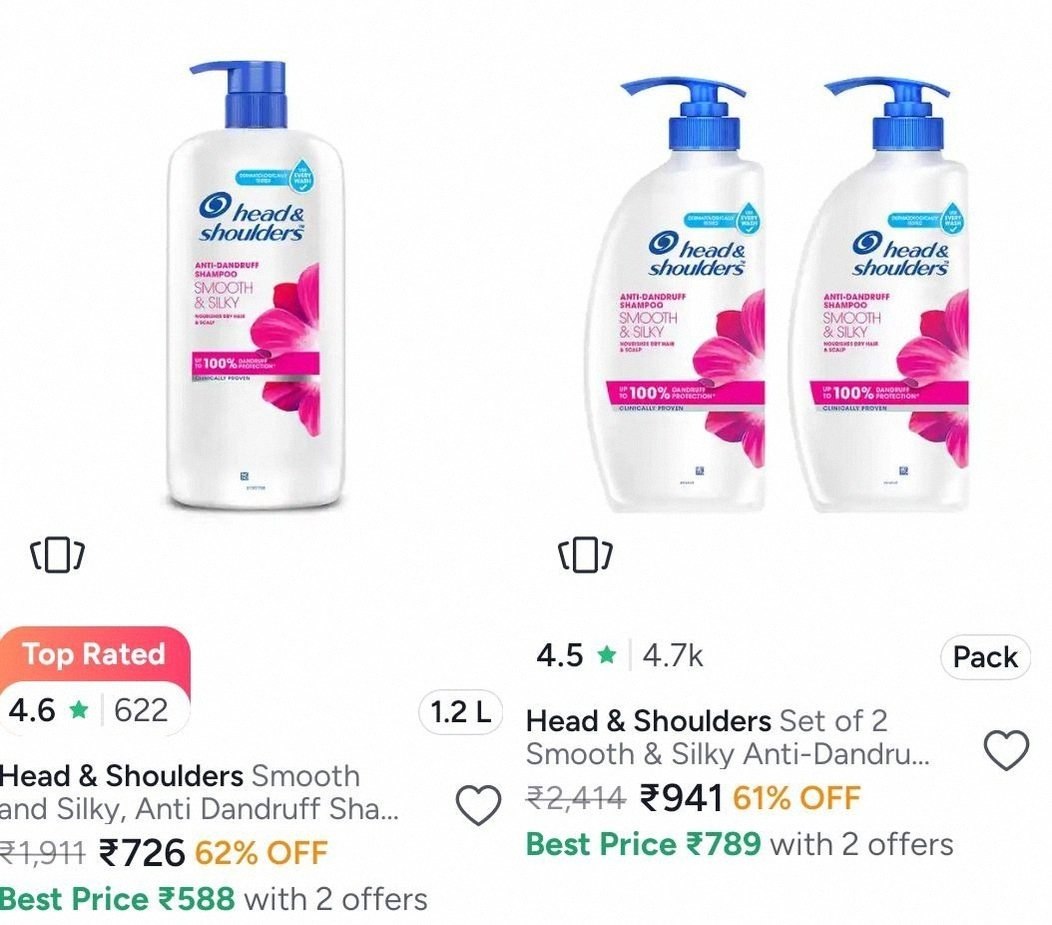 Myntra | Pantene & Head&Shoulders @Min 40%
