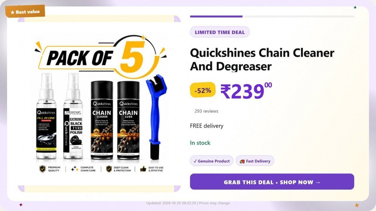 Chain Cleaner and Degreaser @ ₹239