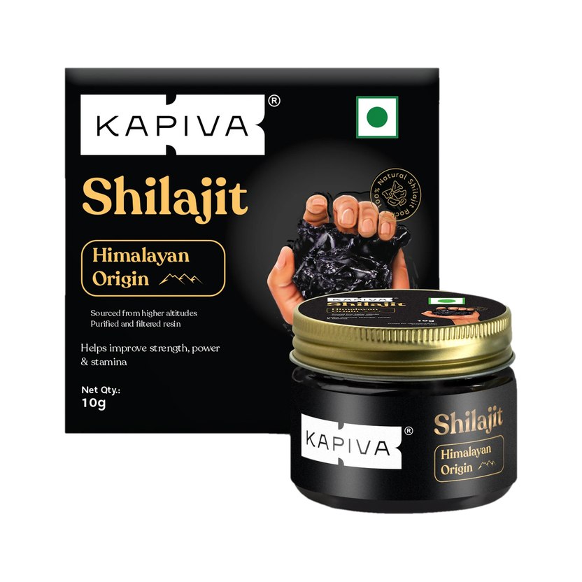 Kapiva Himalayan Shilajit Resin|Rich in Fulvic Acid|For Strength, Power & Stamin...