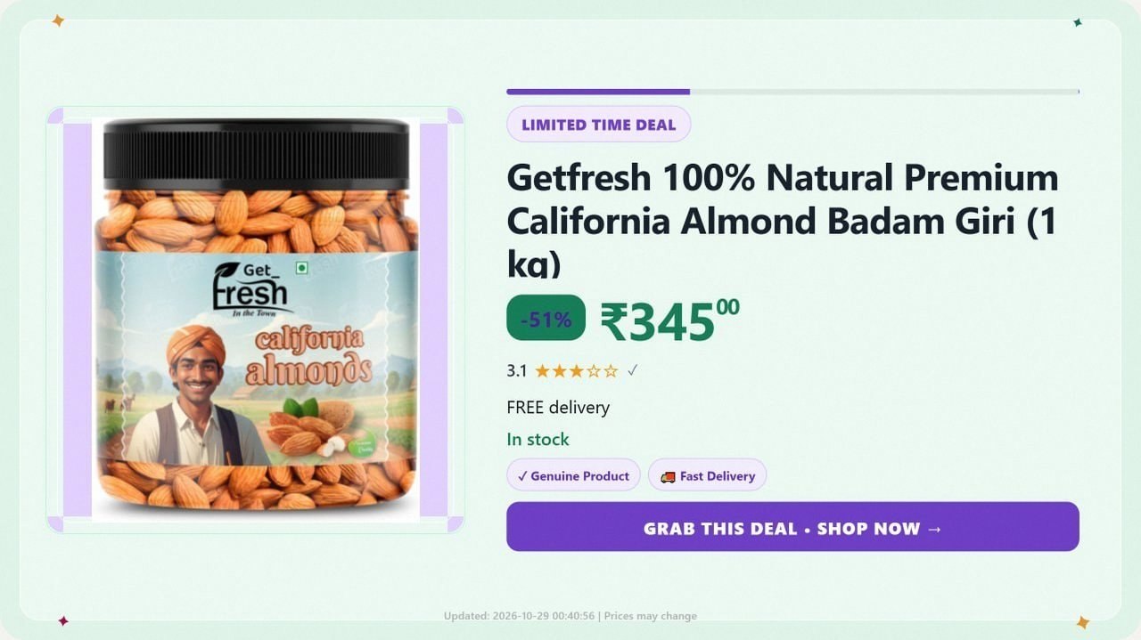 Premium California Almond (1 kg) @ ₹345