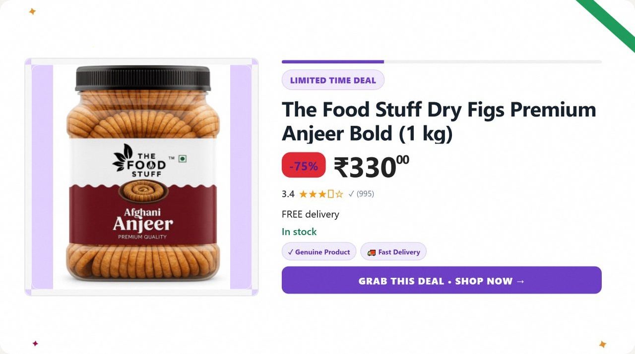 1KG Anjeer at ₹330
