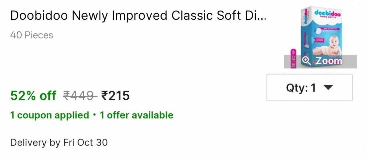 Meesho deal at ₹215