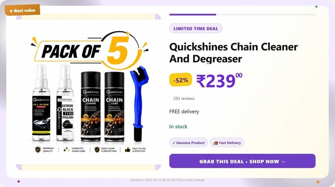 Chain Cleaner And Degreaser @ ₹239
