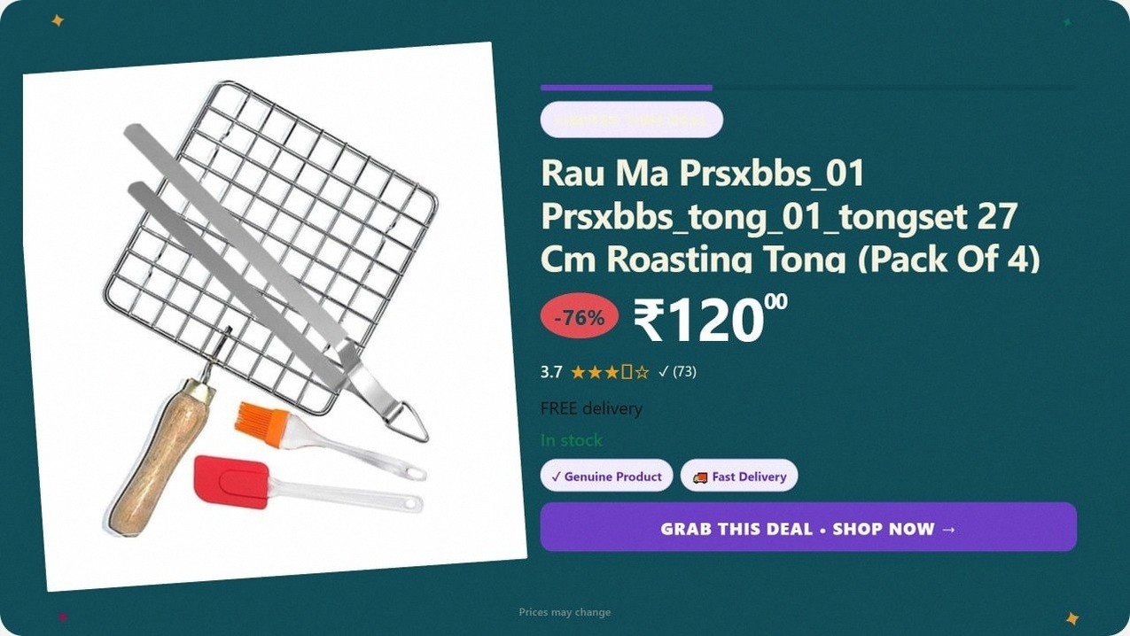 Roasting Tong Set @ ₹120