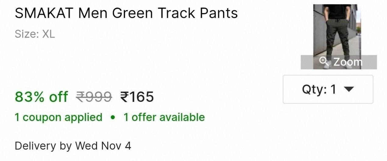 Meesho deal at ₹165