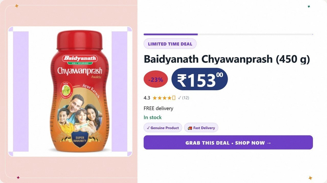 Baidyanath Chyawanprash (450 g) @ ₹153