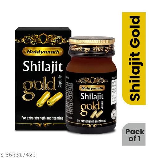Baidyanath Shilajit Gold- 20 Capsule-100% Ayurvedic Capsules, Enriched with Gold, Silver and 17 Natural and Ayurvedic Herbs| For Extra Stren