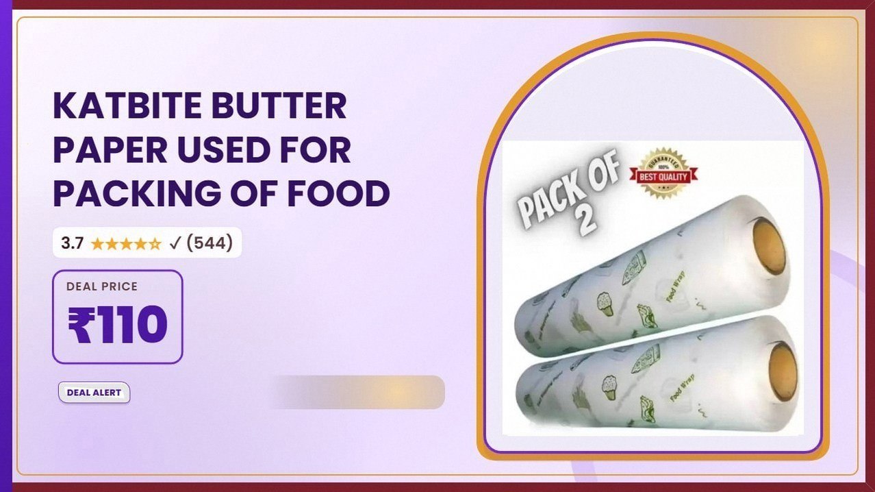 Butter Paper (Pack of 2, 50 m) @ ₹110