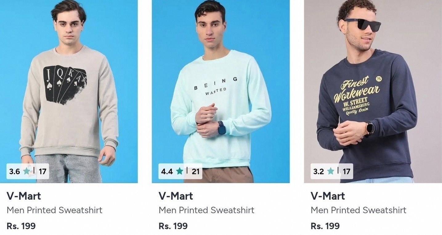 V-Mart Sweatshirt From ₹199