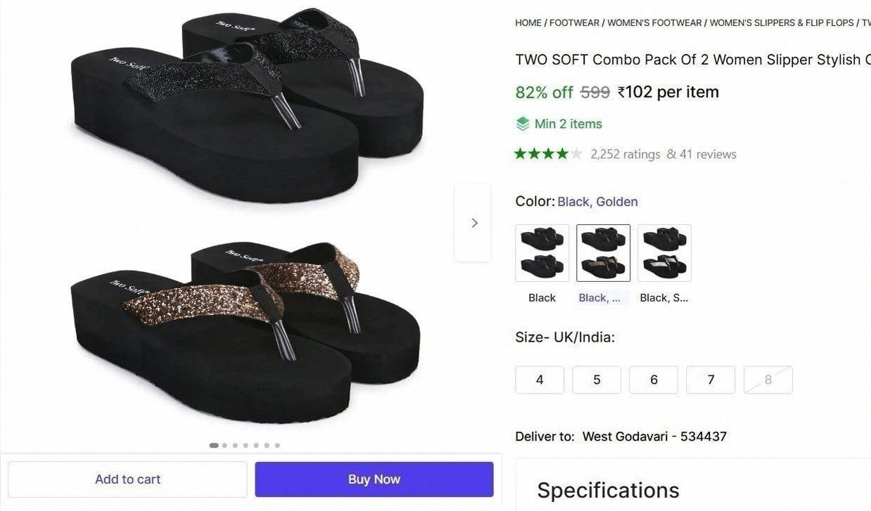 Daily Wear Slippers @ ₹102