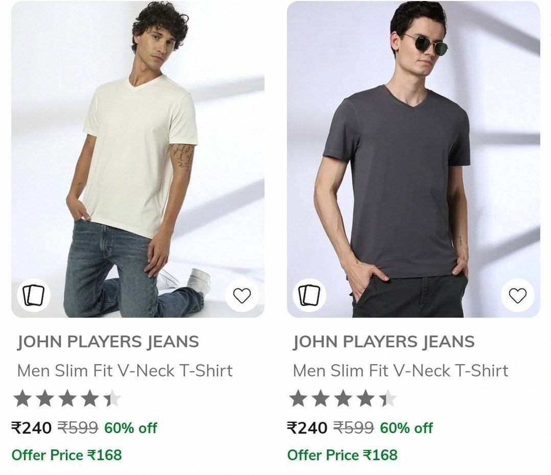 AJIO : Upto 70% Off On John Players Brand Clothing