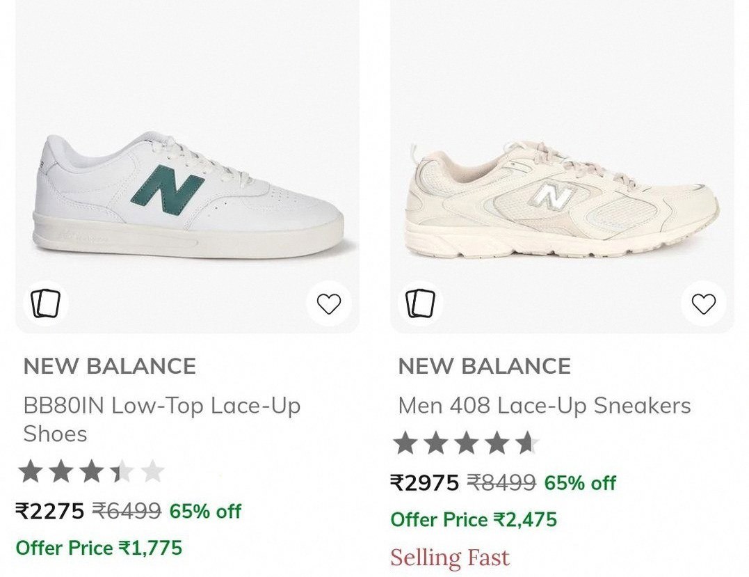 Ajio | Upto 65% Off - New Balance Men's Shoes